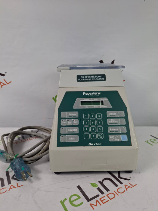 Baxa Corporation Repeater Pump Peristaltic Fluid Transfer