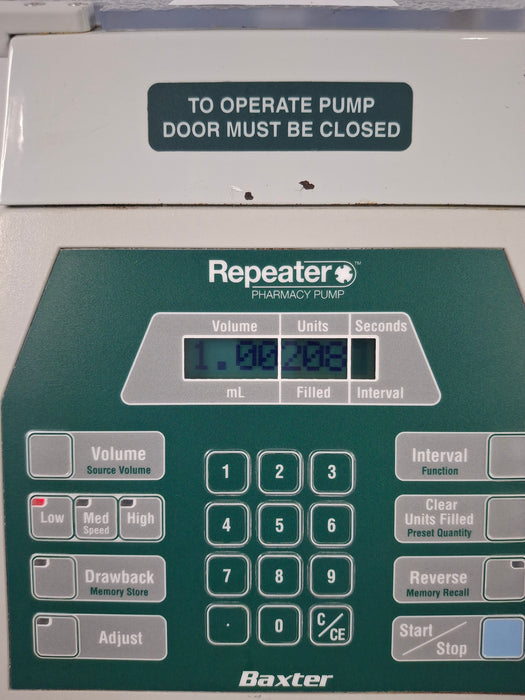 Baxa Corporation Repeater Pump Peristaltic Fluid Transfer