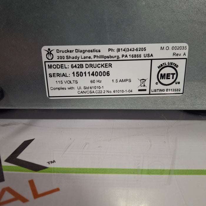 Drucker Diagnostics 642B Centrifuge