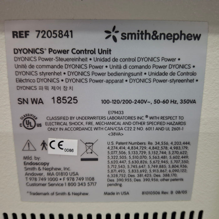 Smith & Nephew Dyonics Power 7205841 Shaver Console