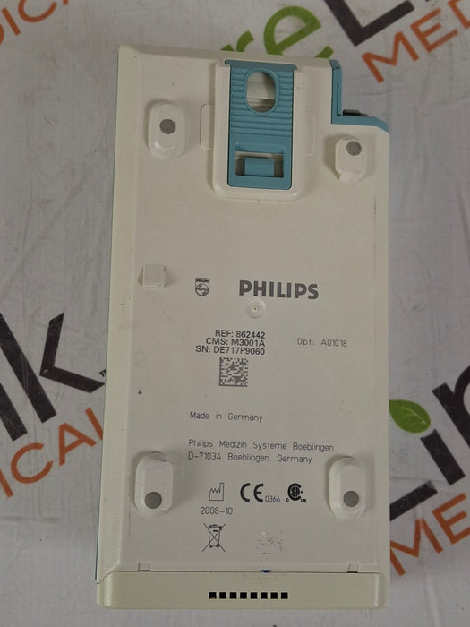 Philips M3001A-A01C18 Fast SpO2, NIBP, 12 lead ECG, Temp, IBP MMS Module