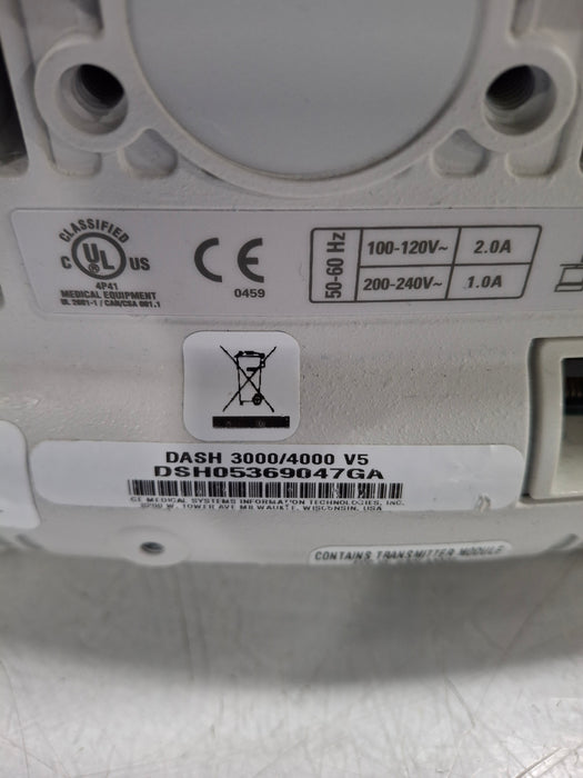 GE Healthcare Dash 4000 - Masimo SpO2 Patient Monitor