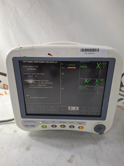 GE Healthcare Dash 4000 - GE/Nellcor SpO2 Patient Monitor