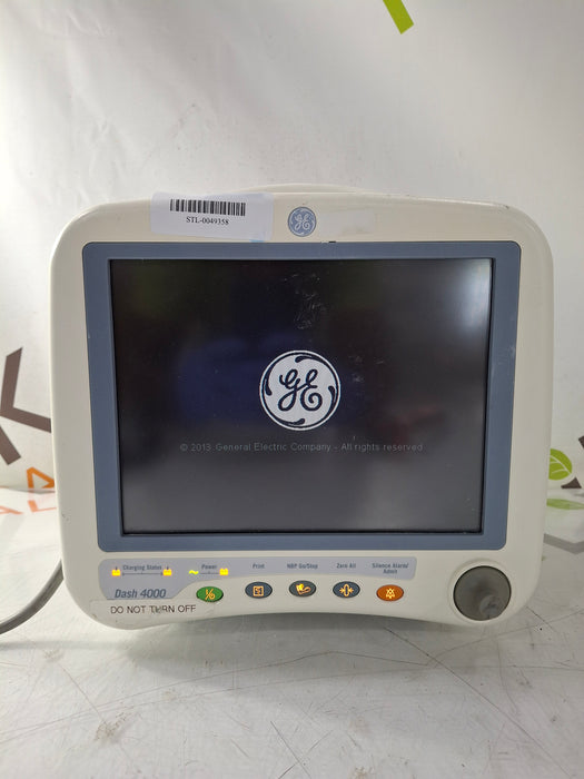 GE Healthcare Dash 4000 - GE/Nellcor SpO2 Patient Monitor