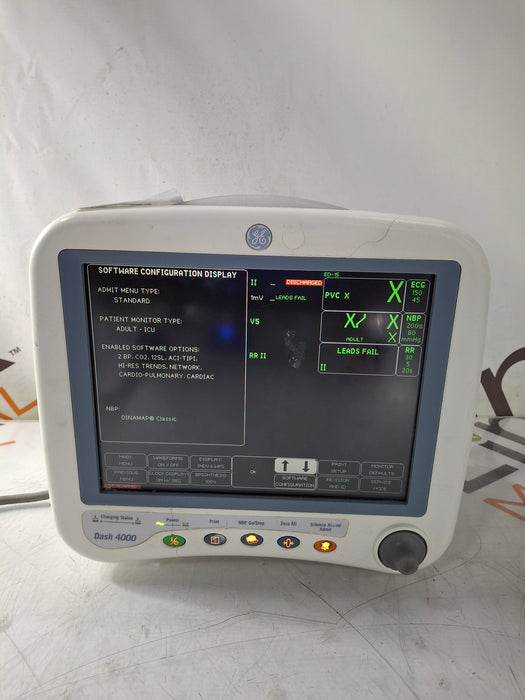 GE Healthcare Dash 4000 - Masimo SpO2 Patient Monitor