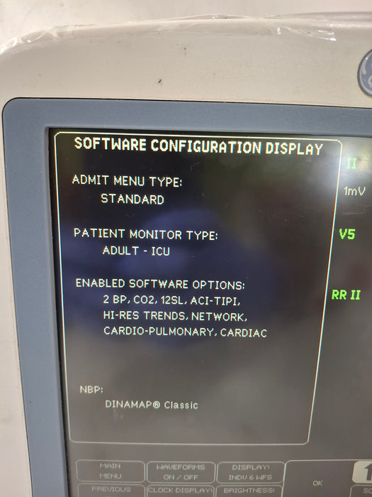 GE Healthcare Dash 4000 - Masimo SpO2 Patient Monitor
