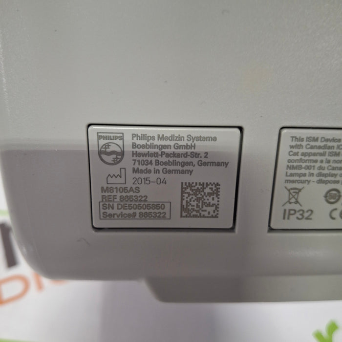Philips IntelliVue MP5SC Fast SpO2, NIBP Spot Check Monitor