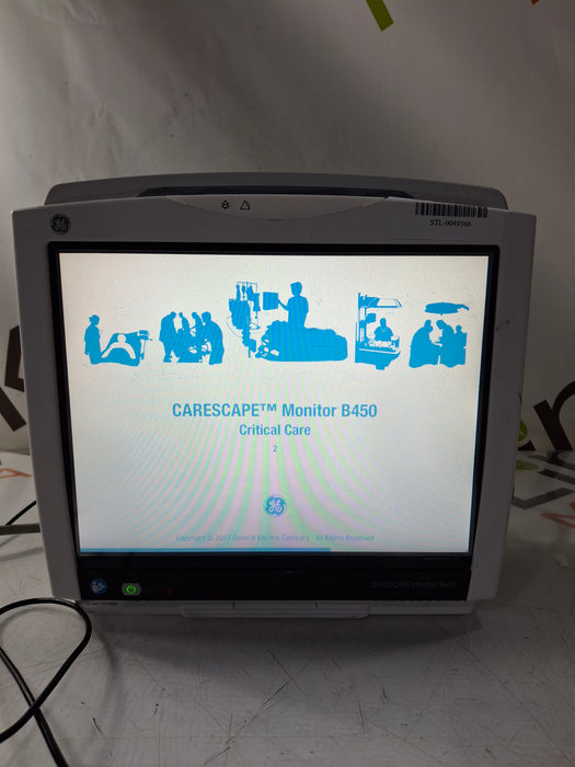 GE Healthcare Carescape B450 Critical Care Patient Monitor
