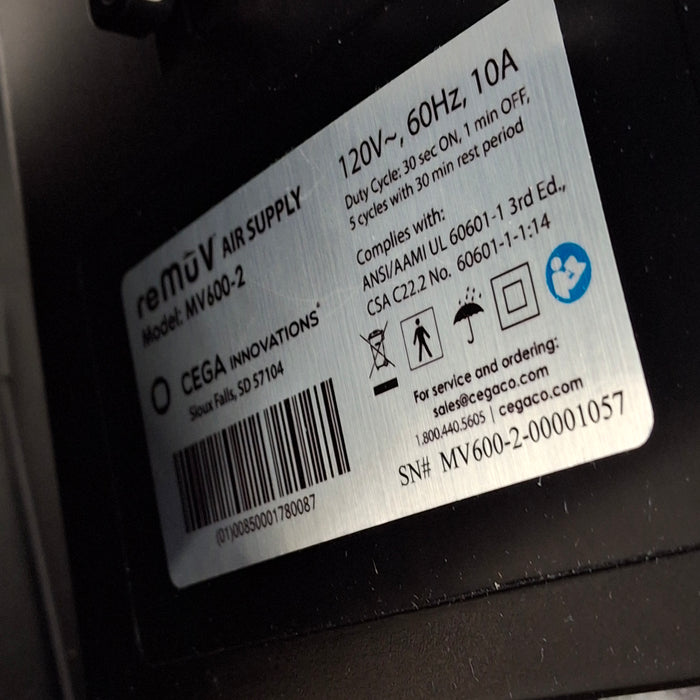 CEGA Innovations CEGA Innovations reMuV Air Supply Pump Research Lab reLink Online
