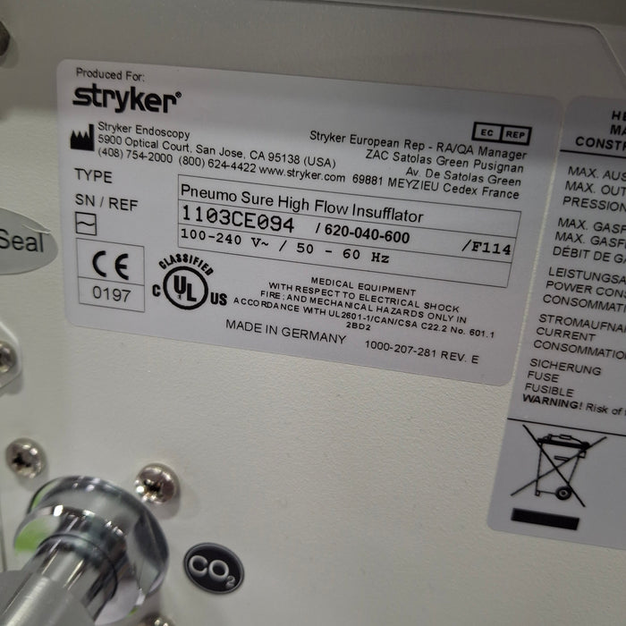 Stryker 45L Pneumo Sure XL Insufflator