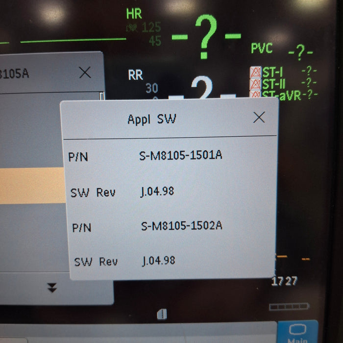 Philips Intellivue MP5 - ECG, Oximax SpO2, NIBP, Press, Temp CO2 Patient Monitor