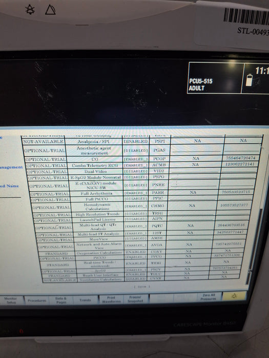 GE Healthcare Carescape B450 Critical Care Patient Monitor
