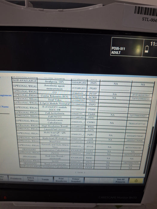 GE Healthcare Carescape B450 Critical Care Patient Monitor