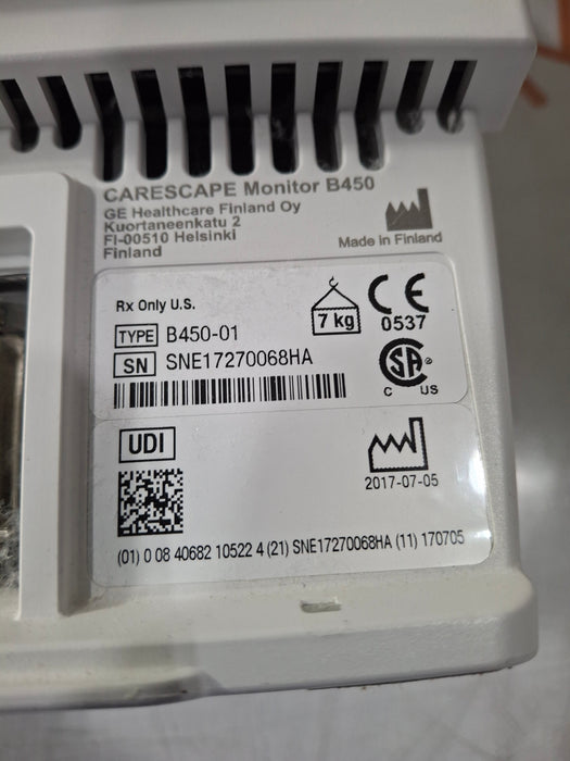 GE Healthcare Carescape B450 Critical Care Patient Monitor