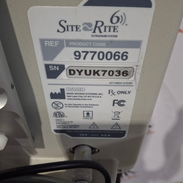 Bard Medical Site Rite 6 Ultrasound