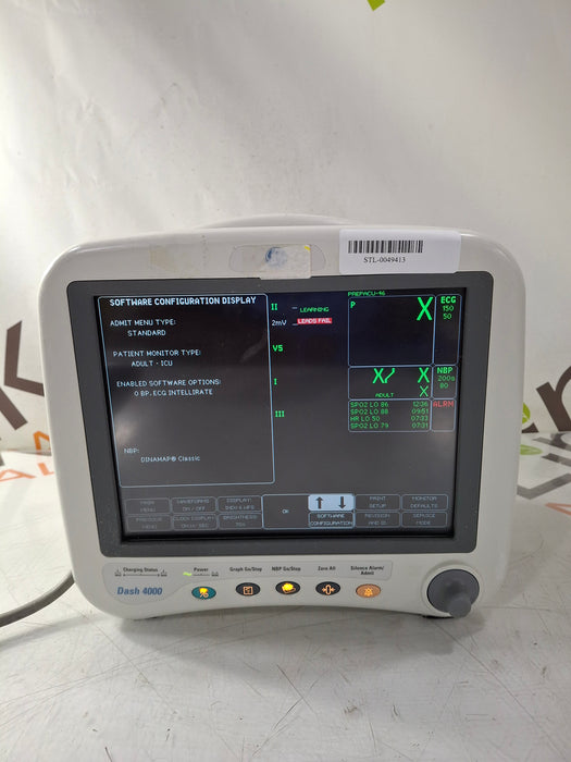 GE Healthcare Dash 4000 - GE/Nellcor SpO2 Patient Monitor