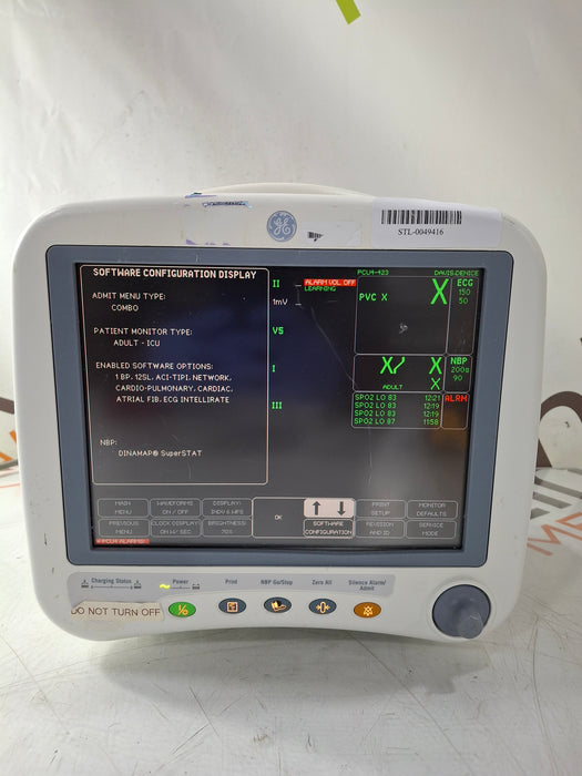 GE Healthcare Dash 4000 - GE/Nellcor SpO2 Patient Monitor