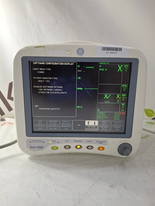 GE Healthcare Dash 4000 - GE/Nellcor SpO2 Patient Monitor