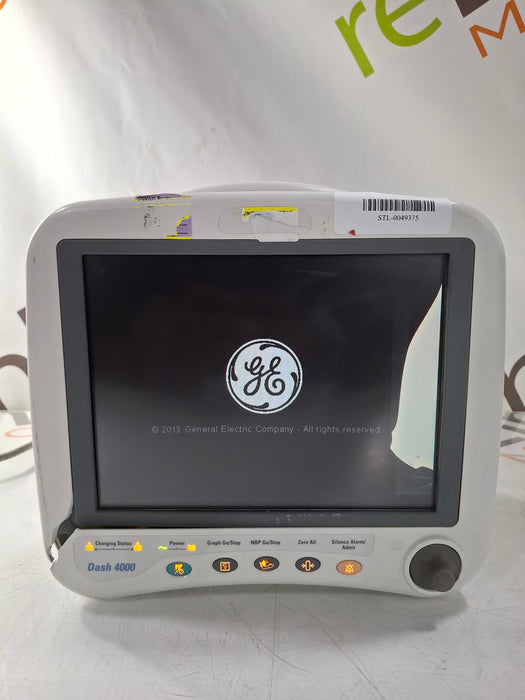 GE Healthcare Dash 4000 - GE/Nellcor SpO2 Patient Monitor