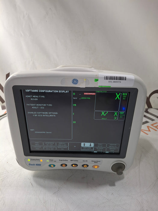 GE Healthcare Dash 4000 - GE/Nellcor SpO2 Patient Monitor