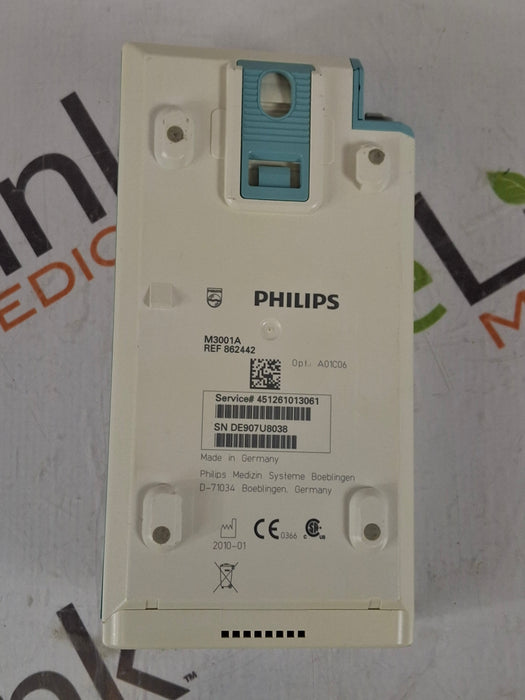 Philips M3001A-A01C06 Fast SpO2, NIBP, ECG, Temp, IBP MMS Module