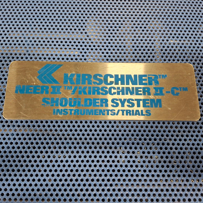 Kirschner Neer II/Kirschner II-C Shoulder System Instruments/Trials
