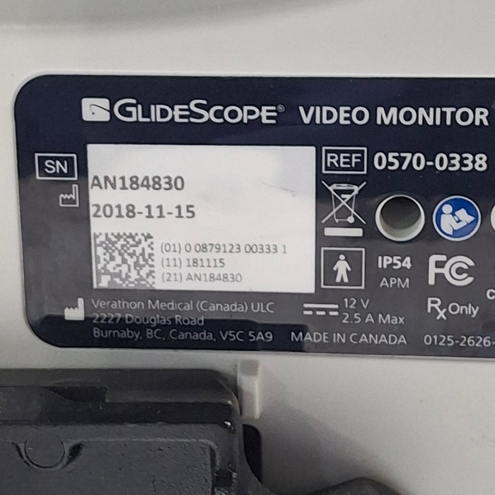 Verathon Medical, Inc Glidescope Video Laryngoscope