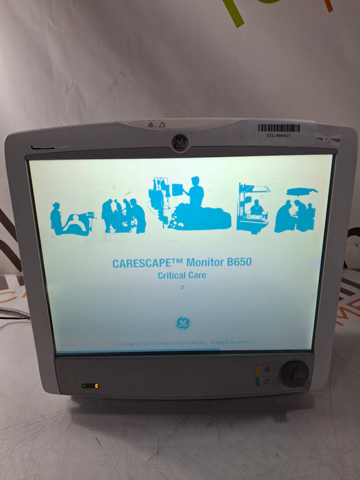 GE Healthcare Carescape B650 Critical Care Patient Monitor