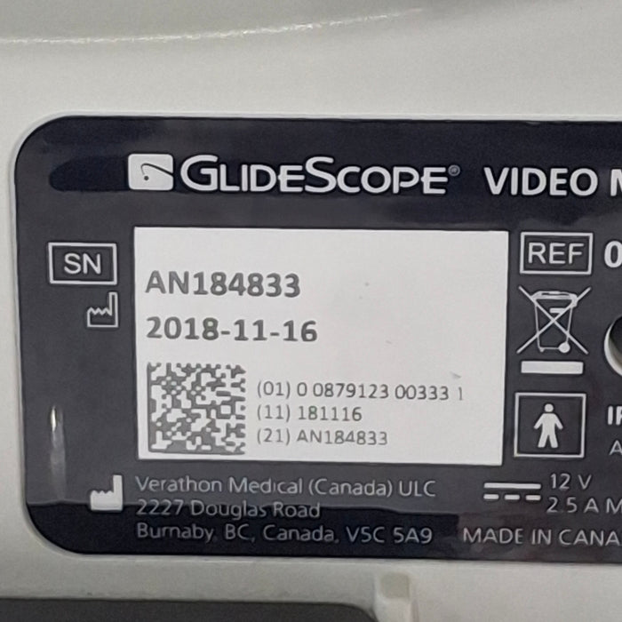 Verathon Medical, Inc Glidescope Video Laryngoscope