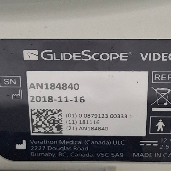Verathon Medical, Inc Glidescope Video Laryngoscope