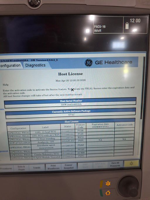GE Healthcare GE Healthcare Carescape B650 Post Anesthesia Care Patient Monitor Patient Monitors reLink Online