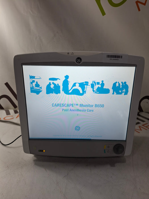 GE Healthcare Carescape B650 Post Anesthesia Care Patient Monitor
