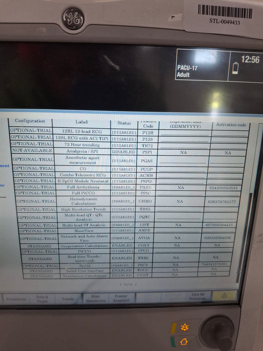 GE Healthcare GE Healthcare Carescape B650 Post Anesthesia Care Patient Monitor Patient Monitors reLink Online