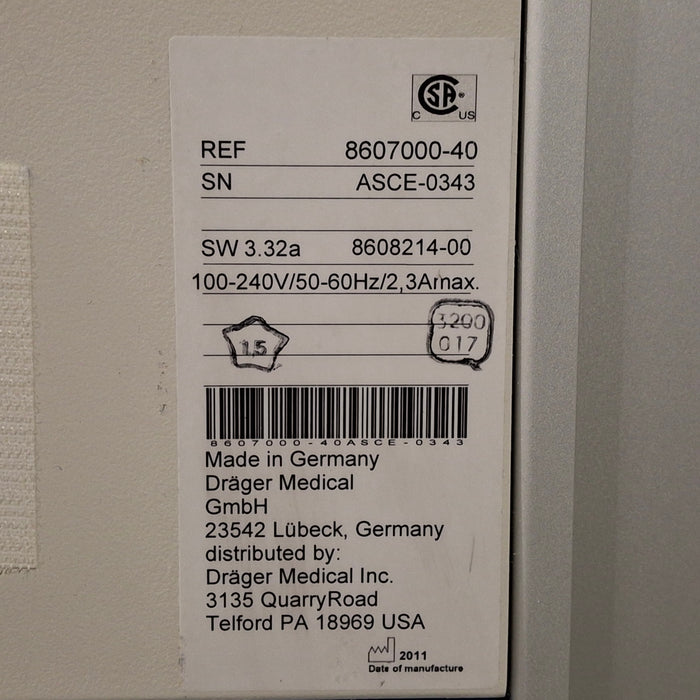 Draeger Medical Fabius GS Premium Anesthesia Machine