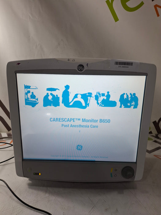 GE Healthcare Carescape B650 Post Anesthesia Care Patient Monitor