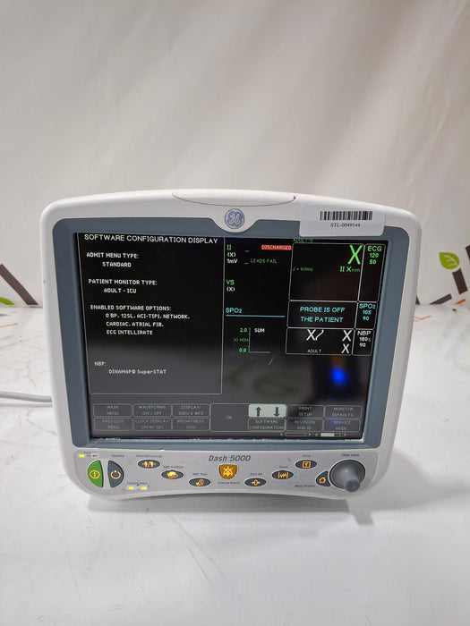 GE Healthcare Dash 5000 - Masimo SpO2 Patient Monitor