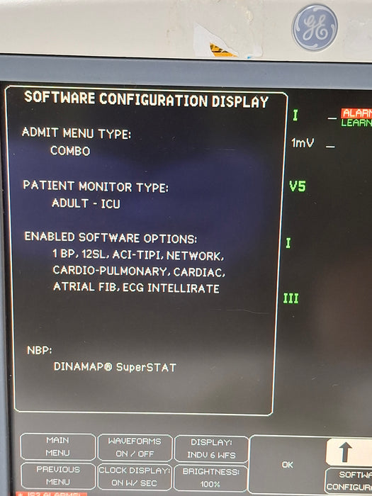 GE Healthcare Dash 4000 - GE/Nellcor SpO2 Patient Monitor