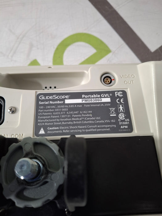 Verathon Medical, Inc Glidescope GVL Video Laryngoscope w/ Reusable Baton