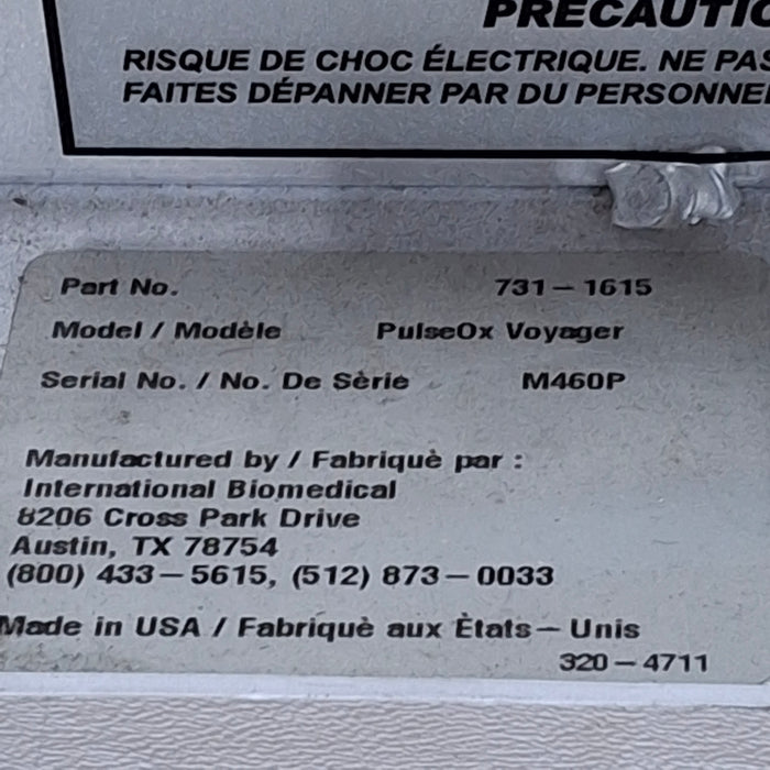 Airborne PulseOx Voyager Transport Incubator