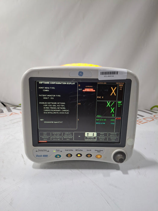 GE Healthcare Dash 4000 - Masimo SpO2 Patient Monitor