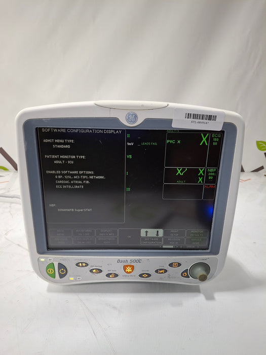 GE Healthcare Dash 5000 - Masimo SpO2 Patient Monitor