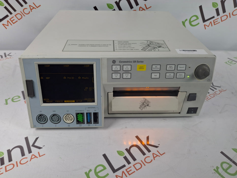 GE Healthcare Corometrics 120 Model 129 Fetal Monitor