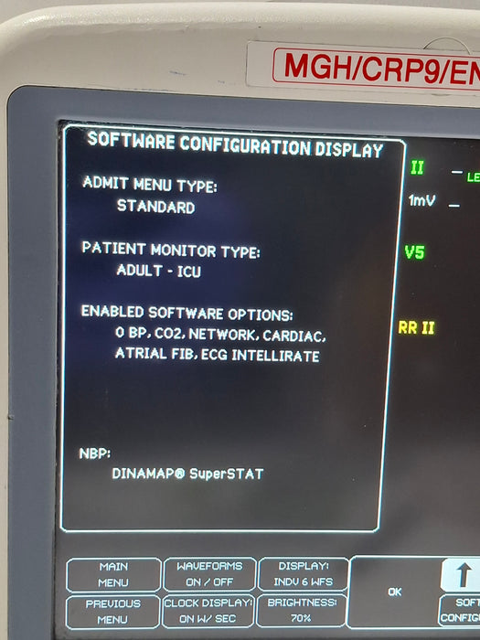 GE Healthcare Dash 4000 - Masimo SpO2 Patient Monitor