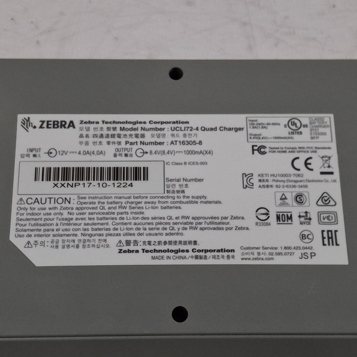 Zebra UCLI72-4 Charging Base