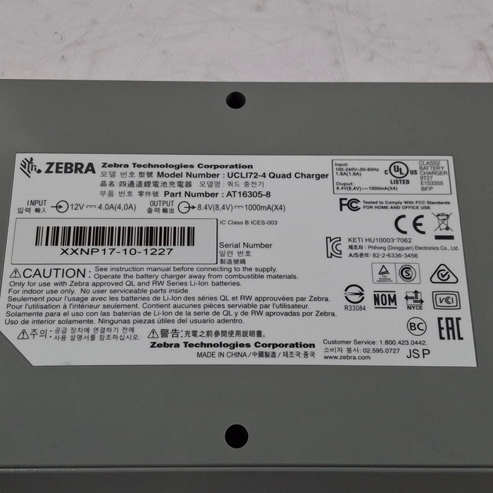 Zebra UCLI72-4 Charging Base