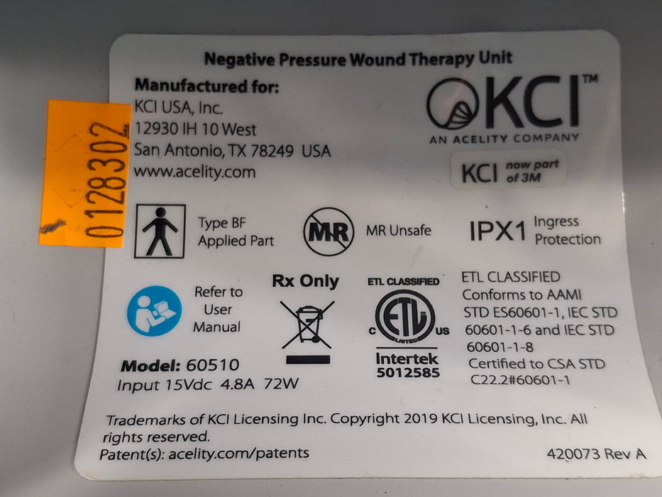 3M V.A.C. Ulta Therapy Unit