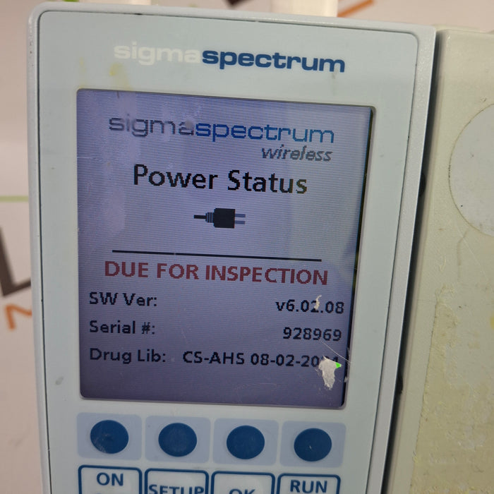 Baxter Sigma Spectrum 6.02.08 with A/B/G/N Battery Infusion Pump