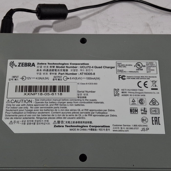 Zebra UCLI72-4 Charging Base