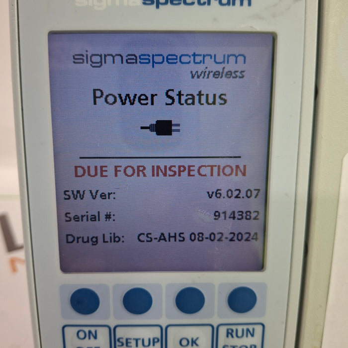 Baxter Sigma Spectrum 6.02.07 without Battery Infusion Pump