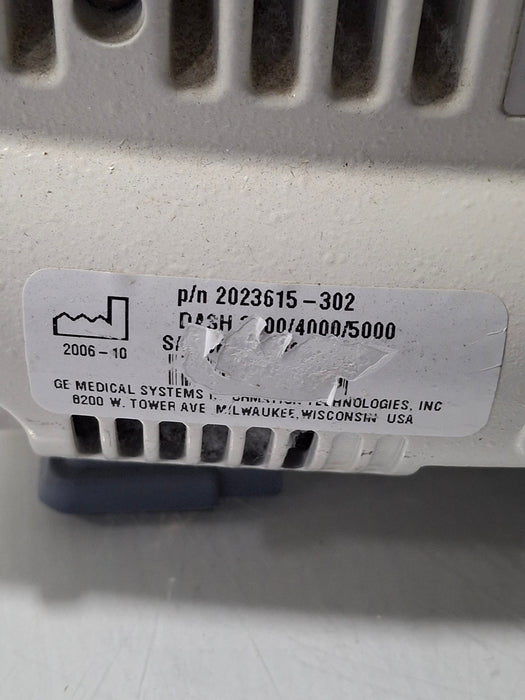 GE Healthcare Dash 5000 - Masimo SpO2 Patient Monitor